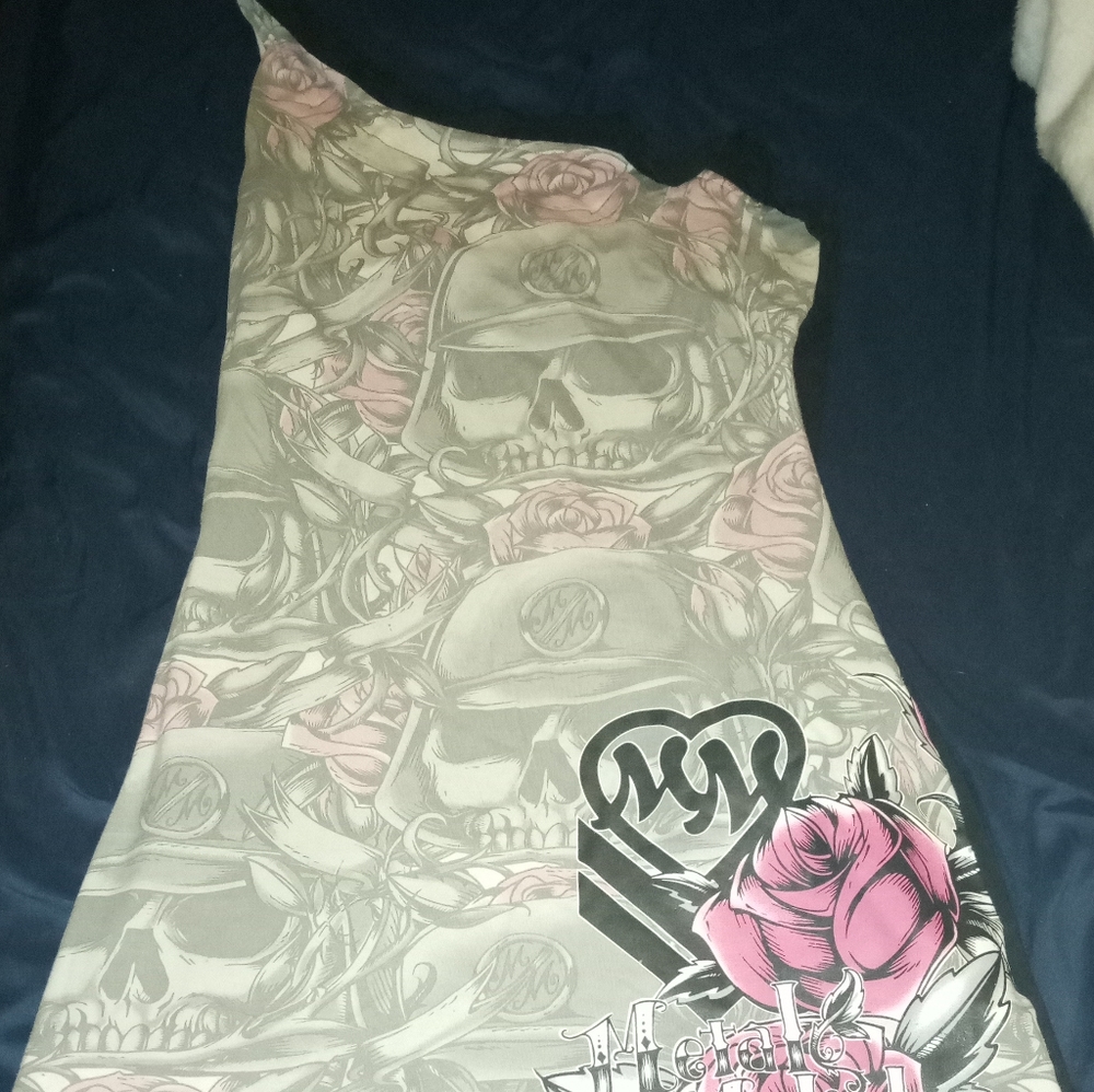 Metal Mulisha one shoulder dress
